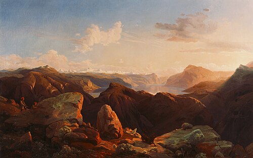 Gebirgslandschaft, , Fritz Bamberger
