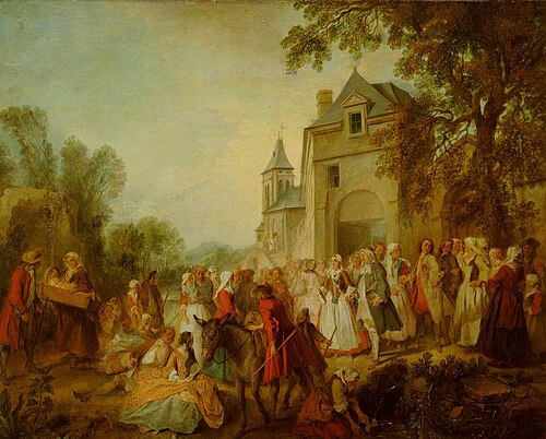 Les noces de village, 1736, Nicolas Lancret