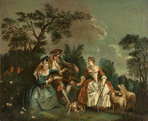 The Bird Cage, , Nicolas Lancret