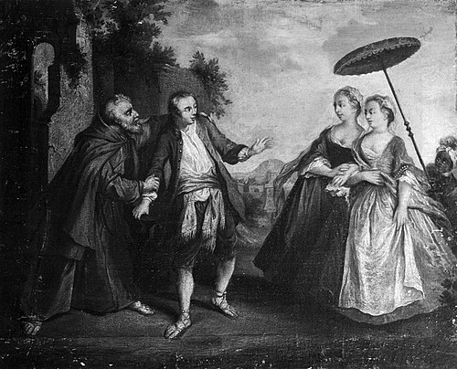 'Les oies du frère Philippe', 1749, Nicolas Lancret