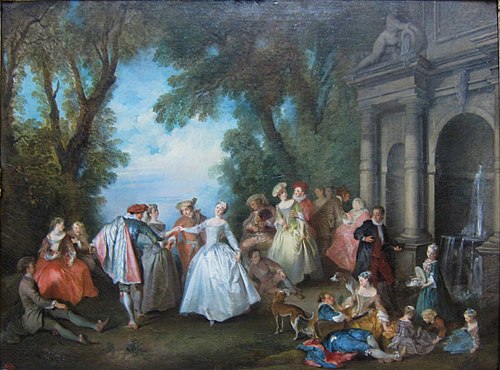 Dance before a Fountain, 1724, Nicolas Lancret