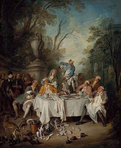 Le Déjeuner de jambon, 1735, Nicolas Lancret