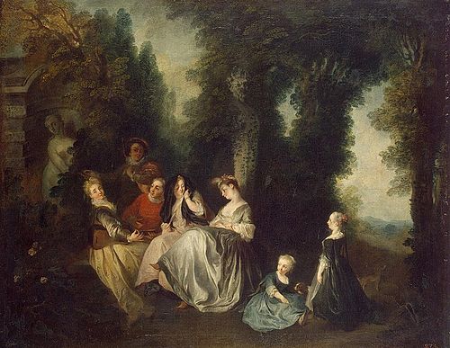 Party in the Garden, 1716, Nicolas Lancret