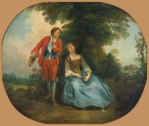 Sleeping Shepherdess, 1730, Nicolas Lancret