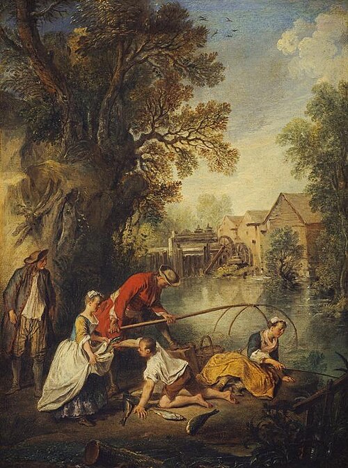 The Watering Party (L'eau), 1716, Nicolas Lancret