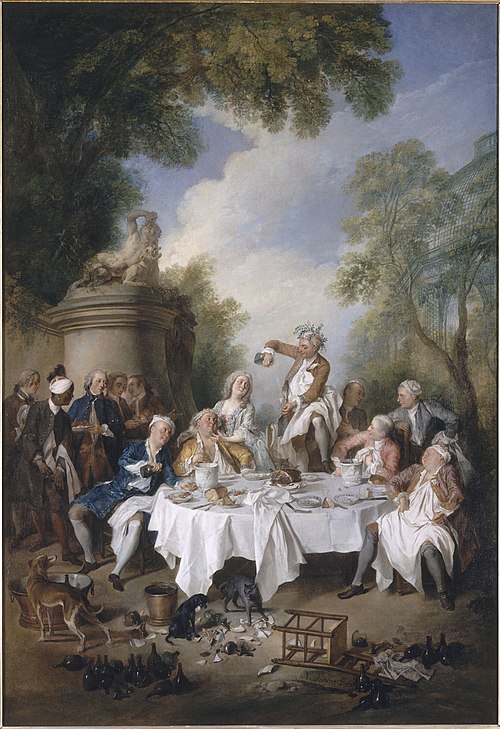 Le Déjeuner de jambon, 1735, Nicolas Lancret