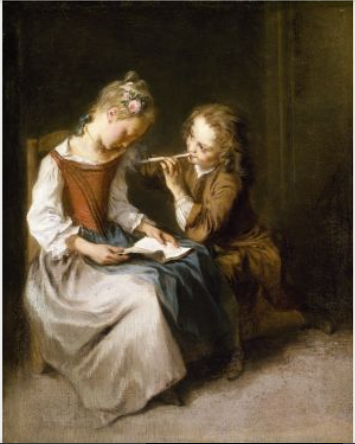 La Malice (Mischief), 1735, Nicolas Lancret