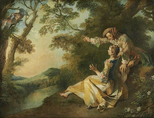 Lovers in a Landscape, 1736, Nicolas Lancret