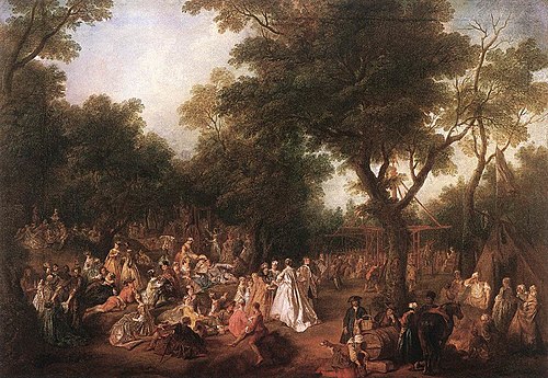 Fête in a Wood, 1722, Nicolas Lancret