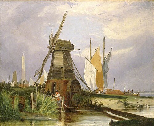 On the River Yare, Norfolk, 1846, Alfred Stannard