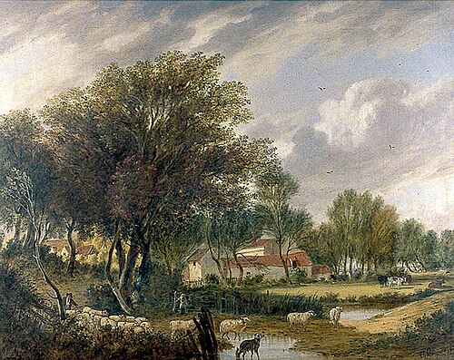 Trowse Old Hall, near Norwich, 1876, Alfred Stannard