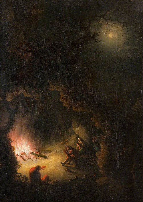 Cavern Scene by Firelight, 1753, William Smith