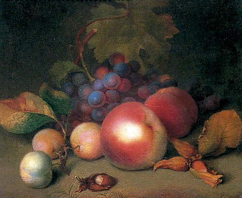 Still Life with Grapes, Peaches and Plums, 1763, William Smith