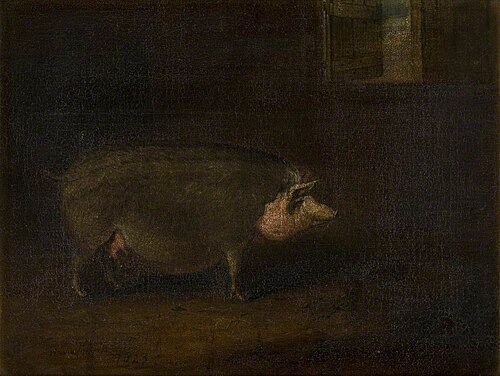A Pig in a Sty, 1823, William Smith