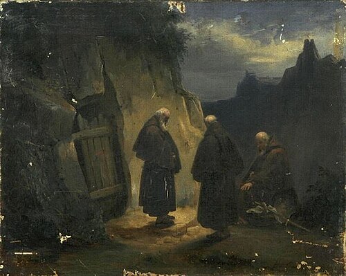 Moines en quête, 1881, Jean-Louis Gintrac