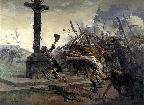 Death of Sauveur, Breton Hero, 1889, Edmond-Louis Dupain