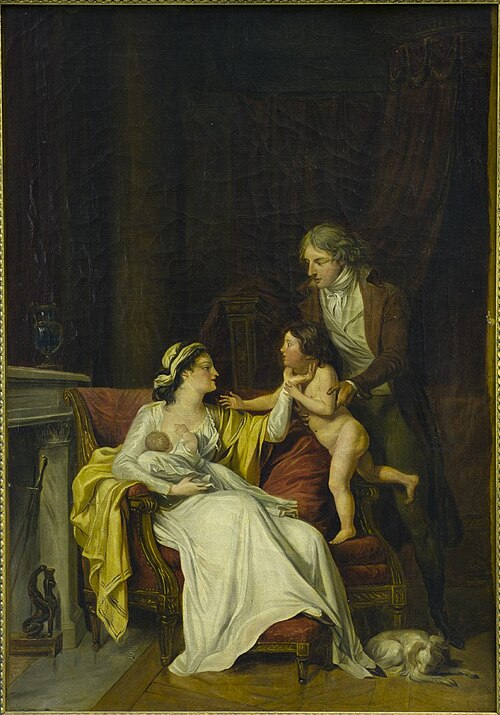 Portrait of François Bernard Boyer-Fonfrède and his family, , Pierre Lacour