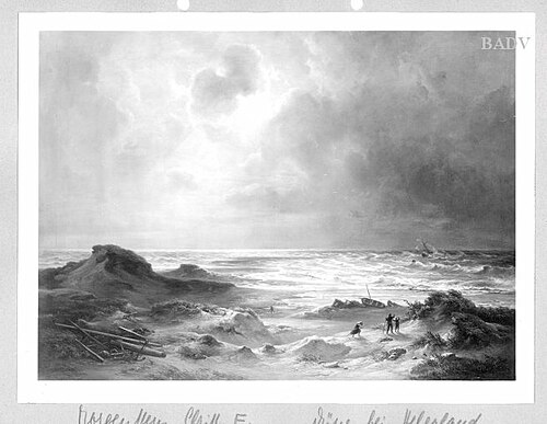 Beach of the North - Sea, 1855, Christian Morgenstern