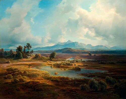Alpine Landscape, 1847, Christian Morgenstern