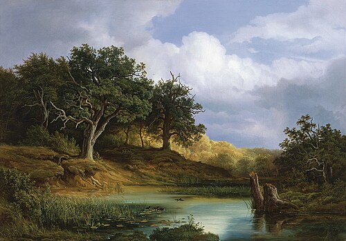 Oaks beside the Water, 1832, Christian Morgenstern