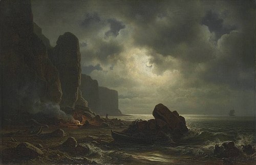 Coast of Heligoland, 1863, Christian Morgenstern
