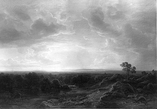 Die Heide bei Saint-Hippolyte im Elsass am Fuß der Vogesen, 1849, Christian Morgenstern