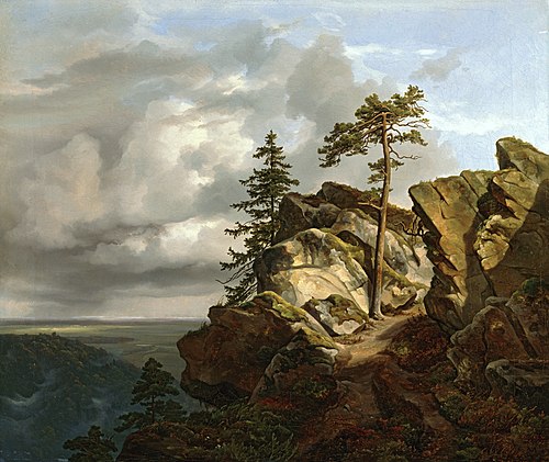 Harzlandschaft (Die Lüneburger Heide bei Harburg), 1830, Christian Morgenstern