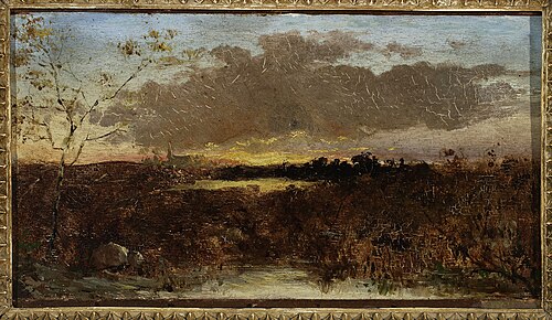View of marshes at sunset, 1868, Maksymilian Gierymski