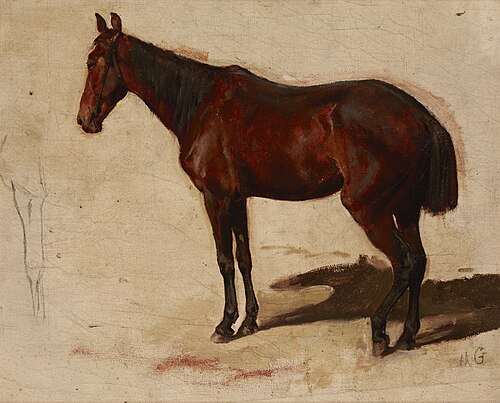 Study of a Horse, 1870, Maksymilian Gierymski