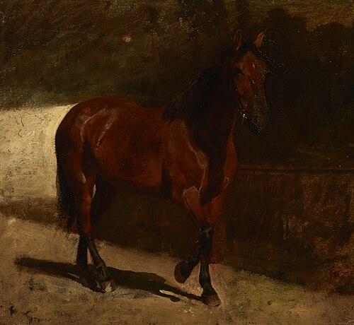 Study of a Chestnut Horse, , Maksymilian Gierymski