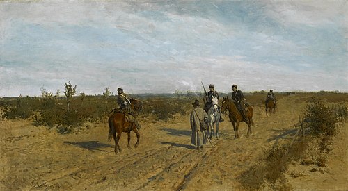 La patrouille d'insurgés - piquet., 1873, Maksymilian Gierymski
