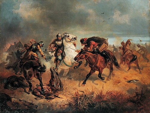 Skirmish with Tatars., 1867, Maksymilian Gierymski