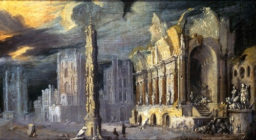 Paysage avec ruines fantastiques, 1625, François de Nomé