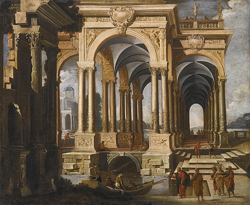 Caprice architectural au Christ et ses disciples, 1625, François de Nomé