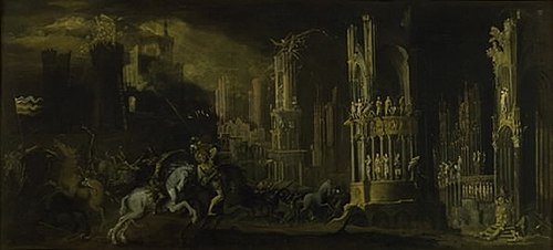 Architectural Fantasy with the Conversion of Saul (Saint Paul), 1622, François de Nomé