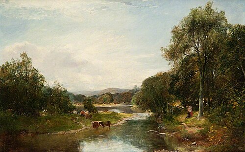 On the Tweed, near Lowood, Roxburghshire, 1857, John Crawford Wintour