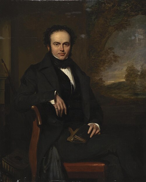 Seated man, 1840, William Shiels