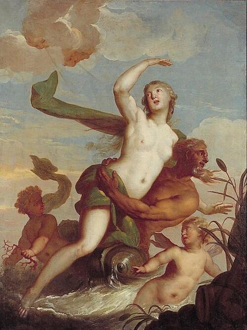 Abduction of Amphitrite by Poseidon, 1721, Mattheus Terwesten