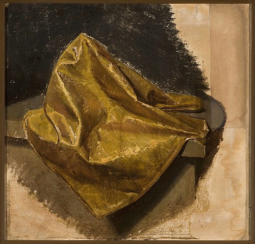 Golden fabric, study for men's attire, , Jan Matejko