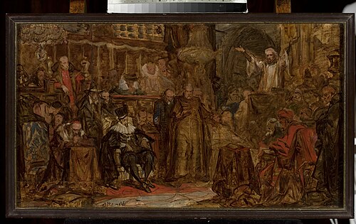 Sketch for “Skarga's Sermon”, 1861, Jan Matejko