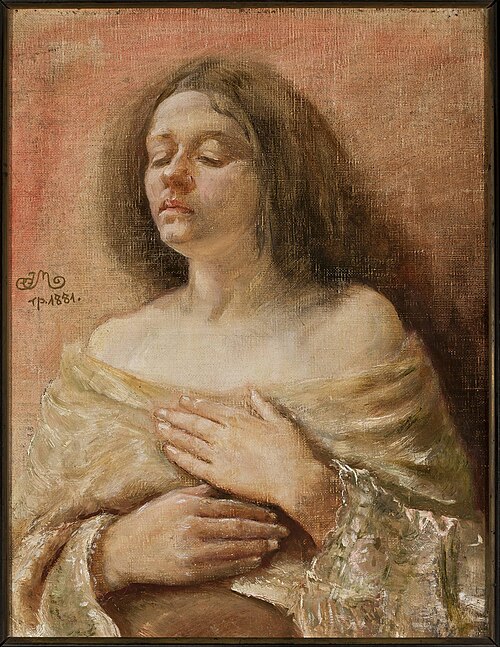 Portrait study of a woman, 1881, Jan Matejko