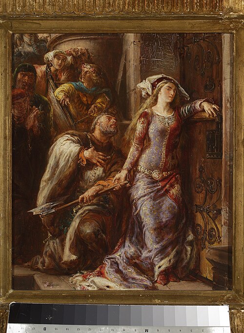 Queen Jadwiga and Dymitr of Goraj, 1882, Jan Matejko