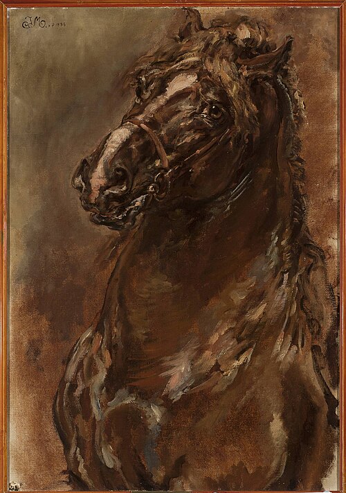 Study of horse’s head for “The Maid of Orléans”, 1886, Jan Matejko