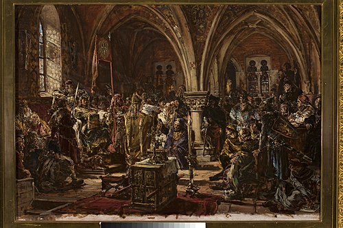 The First Parliament in Łęczyca, from the series “History of Civilization in Poland”, 1888, Jan Matejko