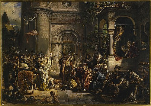 Reception of the Jews, from the series “History of Civilization in Poland”, 1889, Jan Matejko