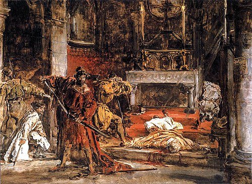 Убийство святого Станислава (картина), 1892, Jan Matejko