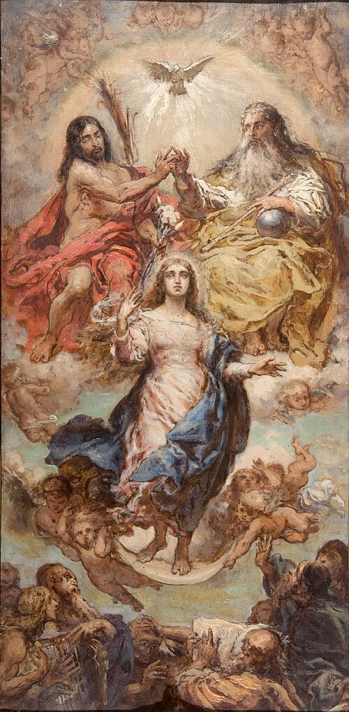 Wniebowzięcie Najświętszej Marii Panny, 1875, Jan Matejko