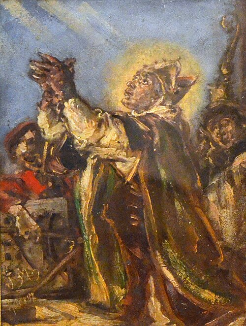 Епископ Иво Одровонж освящает строительство храма в Ивониче, 1887, Jan Matejko