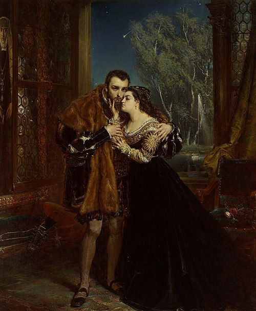 Sigismund Augustus and Barbara at the Radziwiłł court in Vilnius, 1867, Jan Matejko