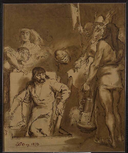 Maćko Borkowic, sketch, 1873, Jan Matejko